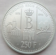 Belgia - 250 franków - 1996 - Fundacja Baudouina - srebro