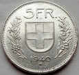 Szwajcaria - 5 franków - 1940 - pasterz - srebro