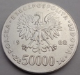 50000 złotych - JÓZEF PIŁSUDSKI - 1988 - SREBRO
