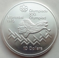 KANADA - 10 dolarów 1975 - IO - Montreal 1976 - Elizabeth II - srebro