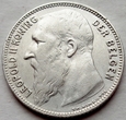 Belgia - 1 frank - 1909 - Belgen - Leopold II - srebro