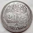 Egipt - 20 Qirsh - 1916 - Hussein Kamel - srebro