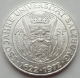 Austria - 50 szylingów - 1972 - Uniwersytet w Salzburgu - srebro