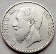 Belgia - 1 frank - 1886 - Belges - Leopold II - srebro