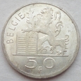 Belgia - 50 franków - 1951 - Belgie - Głowa Merkurego - srebro