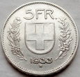 Szwajcaria - 5 franków - 1933 - pasterz - srebro