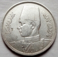 Egipt - 5 Qirsh - 1937 - Faruk I - srebro