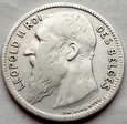 Belgia - 1 frank - 1904 - Belges - Leopold II - srebro