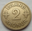 ISLANDIA - 2 kronur / korony - 1925 - Christian X