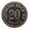 Niemcy - 20 Pfennig 1876 - kopia