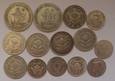 RPA - zestaw 14 srebrnych monet 1930-1950
