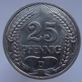 Niemcy 25 Pfennig 1911 D
