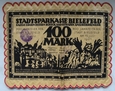 Niemcy Bielefeld  notgeld jedwabny 100 Marek 1921 ( G-07D)