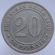 Niemcy 20 Pfennig 1890 E
