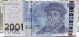 Niemcy banknot testowy Gutenberg 2001 UNC