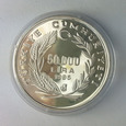 Turcja, 50 000 Lira 1995 Żaglowiec Marynistyka