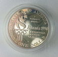 USA, Dolar 1996 P Skok wzwyż Atlanta Ag PROOF