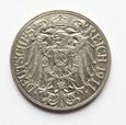 Kaiserreich, 25 Pfennig 1911 D