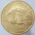 USA 20 $ 1908 r. Philadelphia bez motto