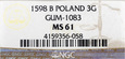ZG. III WAZA Trojak 3 grosze 1598 Bydgoszcz NGC MS61 - NIENOTOWANY!