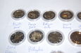 Zestaw 17 monet 2 €  2005 - 2017    Monety w kapslach rozne kraje