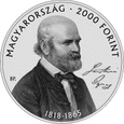 WĘGRY 2018 2000 forint Semmelweis Ignac UNC #B5