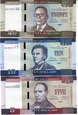 LIBERIA 2016 zestaw 6 banknotów 5 10 20 50 100 500 dollars $ UNC