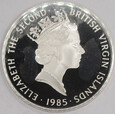 Brytyjskie Wyspy Dziewicze 1985 Mosieżny nokturn 20 dollars