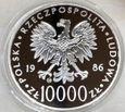 10000 złotych 1986 Jan Paweł II - STEMPEL LUSTRZANY