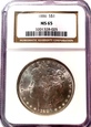 1 dolar 1886 rok Morgan Silver MS 65 NGC Promocja
