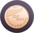 Finlandia, 100 euro 2011, 200 lat Narodowego Banku Finlandii st. L