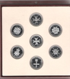 Zestaw 7 monet srebrnych Symbole Narodowe Polski- Ordery i Odznaczenia