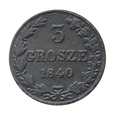 Nr 6188 - 3 grosze 1840 Królestwo Kongresowe st.III+