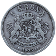 Nr 8811 - 1 korona 1903 Szwecja Oskar II st.III-