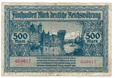 K023 - Wolne Miasto Gdańsk - 500 marek 1922 r.