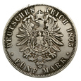 Niemcy - Hesja - 5 marek 1875 H - Ludwik III