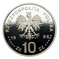 10 złotych 1998 r. - Zygmunt III Waza (półpostać)