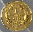 USA, 1 dolar 1855 C,  Indiańska Księżniczka, stan II