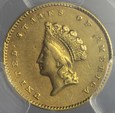 USA, 1 dolar 1855 C,  Indiańska Księżniczka, stan II