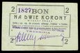 MUS- Trzebinia, bon na dwie korony 31.12.1919, st.-3.
