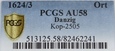 Ort gdański 1624/3, grading PCGS AU 58