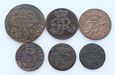 Zestaw 6 monet miedzianych - Prusy