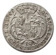 Ort koronny 1755 EC mała głowa władcy