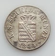 1/2 Neugroschen 5 pfennige 1844 G - Saksonia