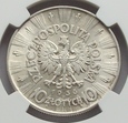10 złotych 1936 Piłsudski NGC MS 61