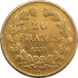 FRANCJA, 20 FRANKÓW 1839