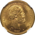 (D) SZWECJA, 20 koron 1889, NGC MS64