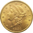USA, 20 DOLARÓW 1894,  PCGS MS63
