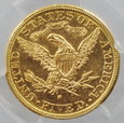 USA, 5 DOLARÓW 1886-S, PCGS MS61