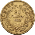 FRANCJA, 20 FRANKÓW 1860 BB